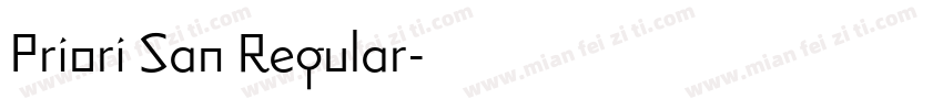 Priori San Regular字体转换